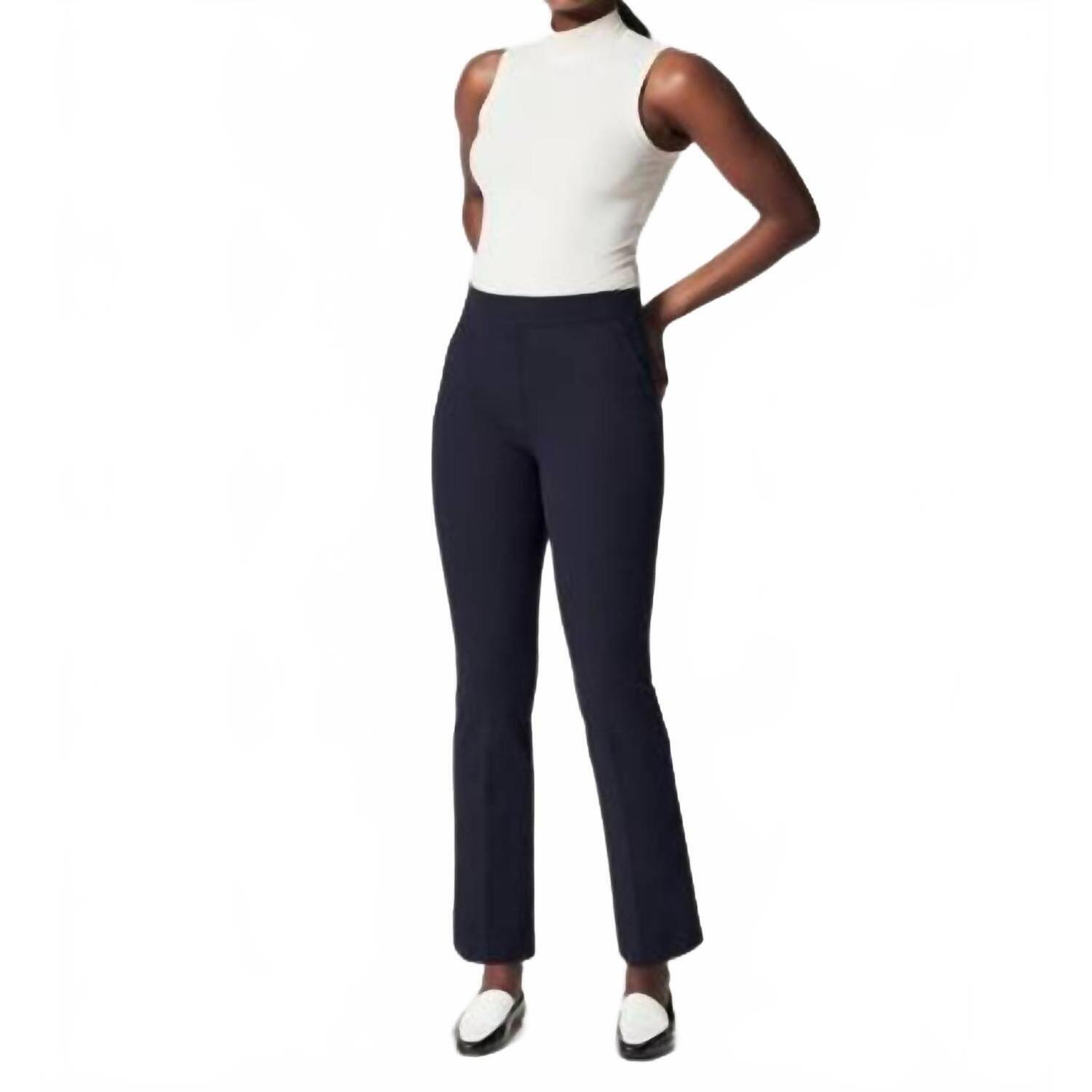 New Spanx On-The-Go Kick Flare Pants In Classic Navy